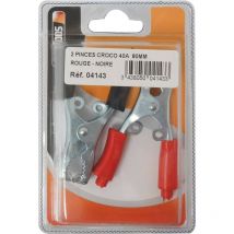 Sodistart - 2 Pinces de démarrage 40 Ampère rouge et noire 115mm - S04143