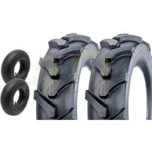 Union - 2 Pneumatici + 2 camere d'Aria per trattorino 3.50-8 tm rinforzati 4PR gomme Ruote copertoni falciaerba falciatutto motozappa
