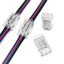 4-poliger Kabelverbinder – Lötfreier Schnellverbinder Für 18–20 Awg (0,5–0,75 Mm²), Mehradriger Draht-zu-draht Verbinder, Transparentes Pc-gehäuse, 