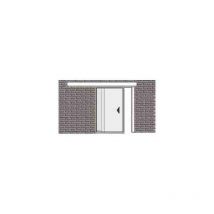 2 portes coulissantes sur le mur 32102400