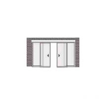 Aprimatic - 2 portes fixes + 2 portes coulissantes légères avec poutre autoportante 32102400