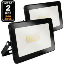 2 x 100W led Ipad proiettori bianco caldo 3000K alta luminosità