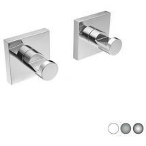 Metaf - 2 pz appendiabiti mod. hotel maison bianco cm 5 x h. 5 x 4,5