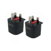 2 pz Convertitore Adattatore Presa Spina Inglese Europea Da uk a eu Con Fusibile 13A Max 3120W