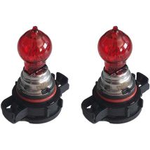 2 Pz Lampada Alogena Psr19w 12v 19w Pg20-5 Rossa Per Fanali Posteriori