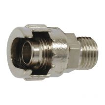 Sodisair - Raccord rapide à baïonnette mâle 1/4'avec 2 écrous 1/4' lot de 2 -S11963.02