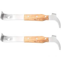 2 raspadores de colmena de acero inoxidable, herramienta de apicultura, raspador de colmena, herramienta de apicultura, herramienta multifunción para
