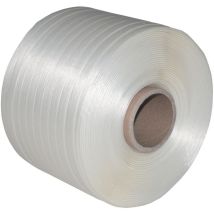 Kk Verpackungen - 2 Rollen 13 Mm 500 M 375 Kg Ballenpresse Textil Band Umreifungsband Polyesterban