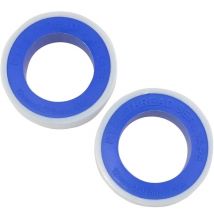 Ersandy - 2 rouleaux de ruban adhésif 12mmx0,075xmmx10m - ruban d'étanchéité, joint de raccord fileté métal/plastique, ruban d'étanchéité