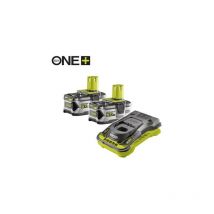 Ryobi - 2er-Set 18V Lithium-Ionen-Akkus One+ 5.0 Ah - 1 Schnellladegerät - RC18150-250G