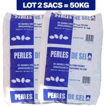 Llofer - 2 Bolsas de 25Kg de pastillas de sal para ablandar el agua