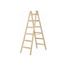 Scaletta in legno 2x6 gradini - altezza massima di lavoro 3.10m - 71410/2x6