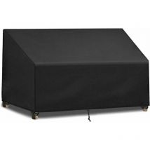 Fuhuida Trading - 2 Seater Garden Bench Cover,420D Breathable Oxford Fabric,Waterproof and uv Resistant Outdoor Bench Seat Cover (134 x 66 x 63/89cm)