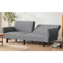 2 seater sofa bed Bigzzia Reclining Daybed Modern Fabric - sofa bed double - sofas & couches - Grey