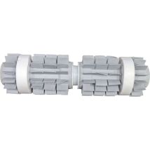 2 Spazzole Posteriori Pvc Corte Termofuse Con 2 Anelli Wonder & Cuscinetto Centrale Per Robot Maytronic Dolphin E 60 – E 70 / Poolstyle 60 / M 550 – M