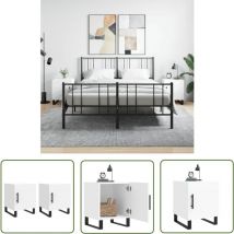Maison Chic - The Living Store Nachttische 2 Stk. Weiß 40x40x50 cm Holzwerkstoff - Nachtschränke - Wohnzimmerdeko - Holznachtschränkchen