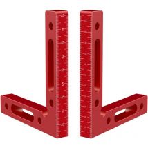 2 Stück Aluminium-90-grad-positionierungswinkel, 12 Cm X 12 Cm, Rechtwinkliger Clip Für Die Holzbearbeitung, Holzbearbeitungswerkzeuge Für 