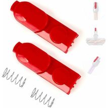 2 Stück Clip-verriegelungsknöpfe, Zubehör Für Dyson V7 V8 V10 V11 V12 V15 Staubsauger-ersatzteile, Langlebige Clip-verriegelungsknöpfe Mit Feder