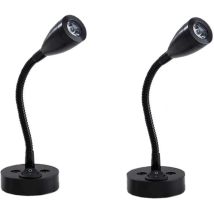 2 Stück Leseleuchten Spot Led 12v Einstellbarer Schalter Nachttischlampe Wandmontage Innenbeleuchtung Wohnmobil 6000k Weiß Für Camper Van-aimoonsa