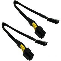 Tlily - 2 StüCk LP4 Molex Stecker auf cpu 8 Pin (4+4) EPS-12V Power Adapter Konverter Kabel 13 (33Cm)