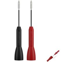 2 Stück Multimeter Prüfspitzen mit 2mm Buchse 1mm Einstechnadeln Zerstörungsfreie Prüfspitzen für 2mm Multimeter Prüfspitzen Elektrische Prüfung