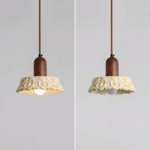 2 Stück Vintage Hängelampe Retro Pendelleuchte Höhenverstellbar Deckenleuchte Deco Kronleuchter Ø20cm Stil A