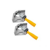 Keyoung - 2 Stück Winkelspanner, Winkelschraubstock Schweißen, 90° Rechtwinklige Klemme für Holz, Metall und Glas