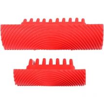 Ersandy - 2 stücke Gummi Holzmaserung Malerei Werkzeuge Nachahmung Holz Körnung Muster Textur Wand diy Pinsel Malerei Tool Home Dekoration