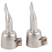 Eosnow 2 Stücke Schweipistole Düse Flache 120 Grad Edelstahl Heiluft Kunststoff Schweibrenner Zubehr
