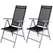 2 Stück Hochlehner Silbergrau/Anthrazit 7 Positionen-DMC5000DG-2