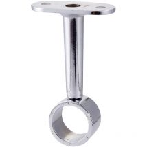 Protenrop - 2 supports centraux pour rails de penderie, barres rondes de 19 mm en acier chromé