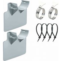 2 Supports de Tuyau de Piscine, pour tuyaux de 30 mm à 38 mm, Résistant aux ruptures, déchirures, crevaisons, Compatible avec Les piscines Intex et