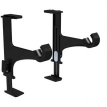 Secodir - Supports tringle à rideau sans perçage coffret volet roulant Coloris - Noir