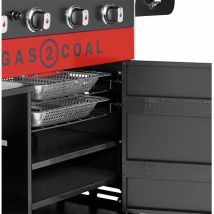 Char-broil - 2 Tablettes intérieures pour barbecues Gas2Coal 2.0 4 brûleurs