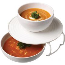 Venteo - 2 Tabletts hot mate Tablett/Regal/Deckel - Zwei Teller gleichzeitig aufwärmen - Multifunktionstablett für Mikrowellen - Leicht zu reinigen