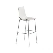 Scab Design - 2 Tabourets de bar design - zebra technopolymer 80cm - lot de 2