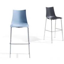 Scab Design - 2 Tabourets de bar design - zebra technopolymer 80cm - lot de 2