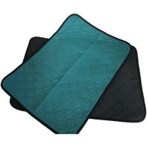 Animallparadise - 2 Tapis éducateur lavable et réutilisable, xl 101 x 64.5 cm, gris vert, pour chien
