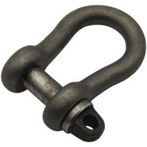 Securefix Direct - 2.75 Ton Self Colour Large Bow Shackle With Screw Pin - BS3032 2750KG Lifting Towing Certified