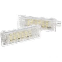 Insma - 2 uds led bajo la puerta luz para reposapiés 63316972605 para bmw E60 E87 E70 E90 E92 E63 E65 E85 M3 mini Z4 R50 R52 R53