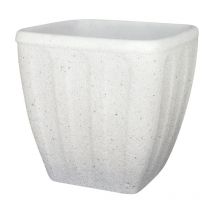Anaparra - 2 unités Jardinière en Gravier Lavé Estragon 42x44cm. Blanc