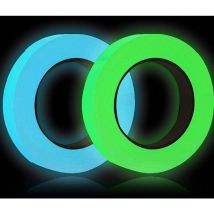 Fitags - 2 Volumes Ruban adhésif Fluorescent – ​​​​Ruban de marquage Phosphorescent phosphoreux – Bande réfléchissante autocollante, pour Les