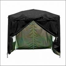 Aquariss - 2 x 2m Garden Pop Up Gazebo Marquee Patio Canopy Wedding Party Tent- Black