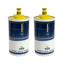 BWT - 2 x AquaDial Combicare Refill Filter Cartridge 22mm 15mm 12 Month Scale Reducer
