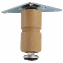 Ferramenta1.com - 2 x bl pieds en bois pour armoire 100 mm clair 4 pcs