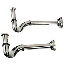 2 X Bl Sifone A S Ottone Cromato D 1