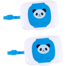 Cyslmuk - 2 x boîte de rangement pour enfants boîte à lingettes lingettes de voyage boîte à langer bébé