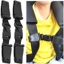 Linghhang - 2 x clips de ceinture de sécurité pour enfant, clip de sécurité pour bébé, clip de poitrine, siège auto pour bébé
