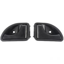 ZVD - 2 x Poignée Portière Avant Gauche et Droite pour twingo/kangoo (Noir)