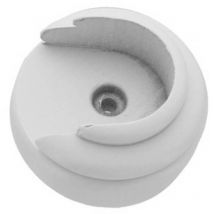 2 x rosette rideau stick wall d 35 mm bois blanc